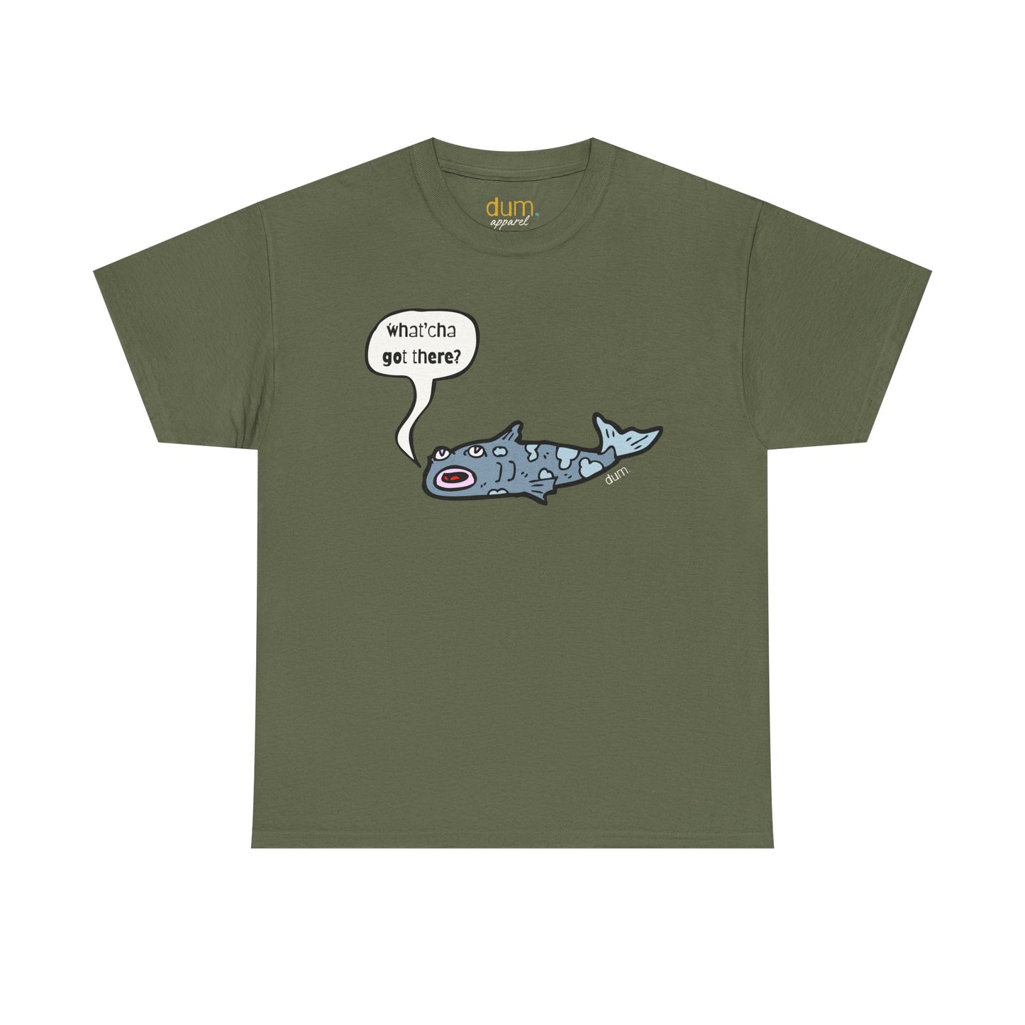 Shark Cartoon Tee — "Whatcha Got There?" Funny Ocean Graphic T‑Shirt