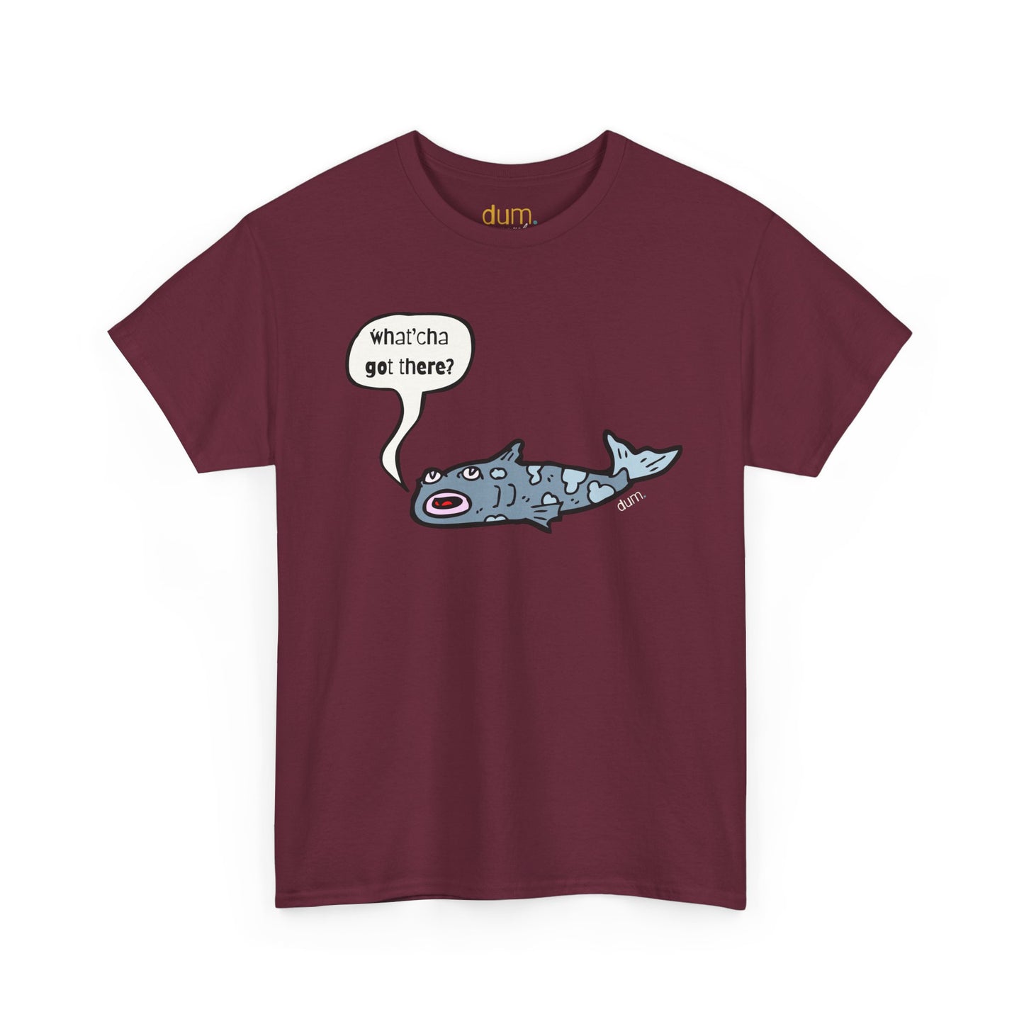 Shark Cartoon Tee — "Whatcha Got There?" Funny Ocean Graphic T‑Shirt