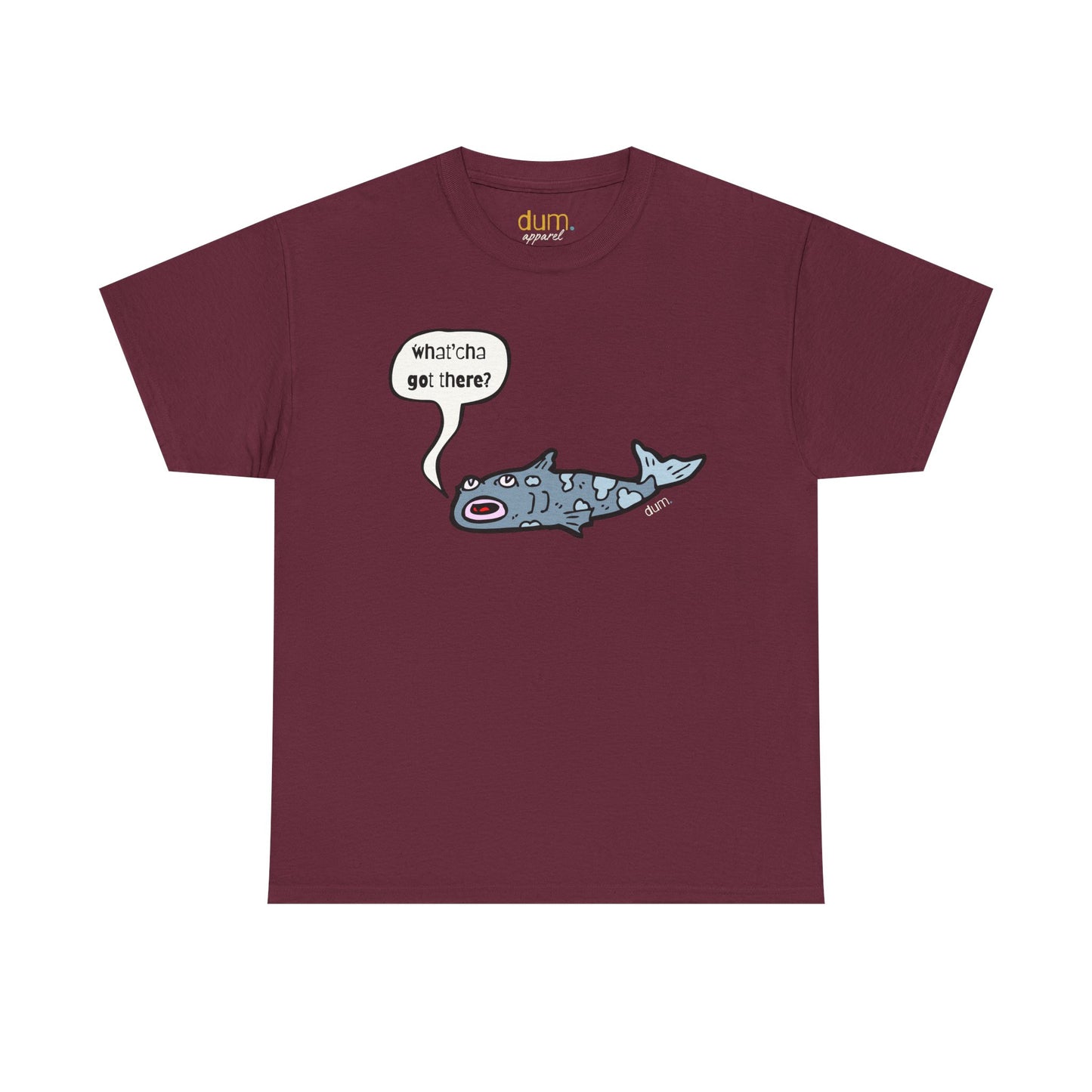 Shark Cartoon Tee — "Whatcha Got There?" Funny Ocean Graphic T‑Shirt