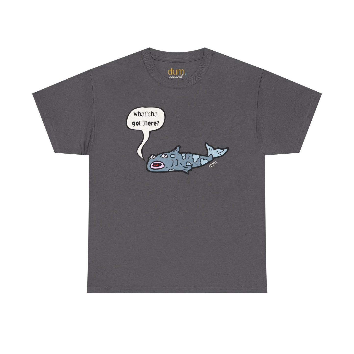 Shark Cartoon Tee — "Whatcha Got There?" Funny Ocean Graphic T‑Shirt