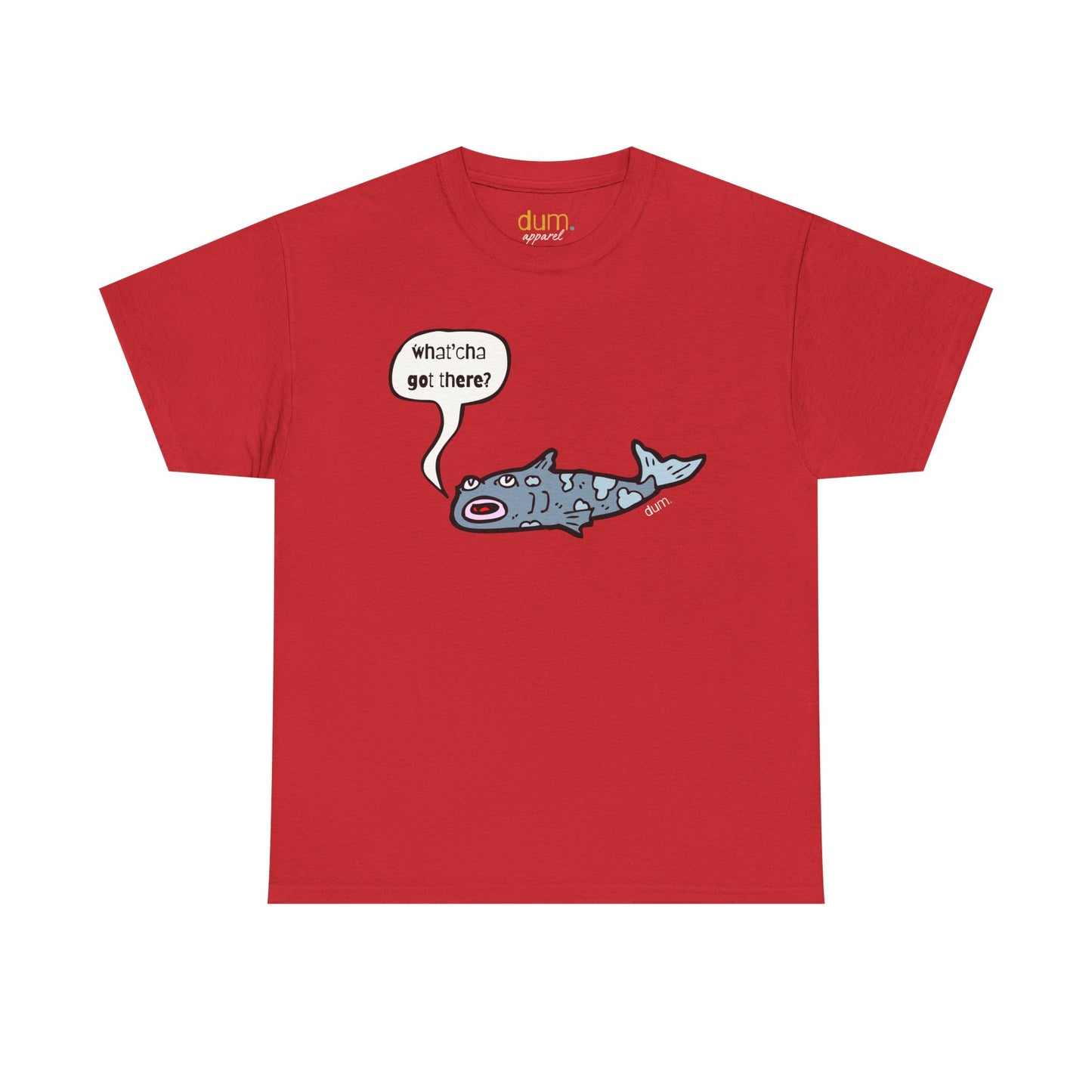 Shark Cartoon Tee — "Whatcha Got There?" Funny Ocean Graphic T‑Shirt